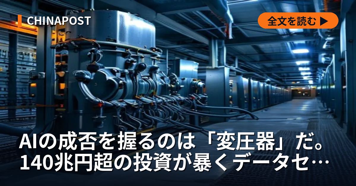 AIの成否を握るのは「変圧器」だ。140兆円超の投資が暴くデータセンターと電力網の物理的限界