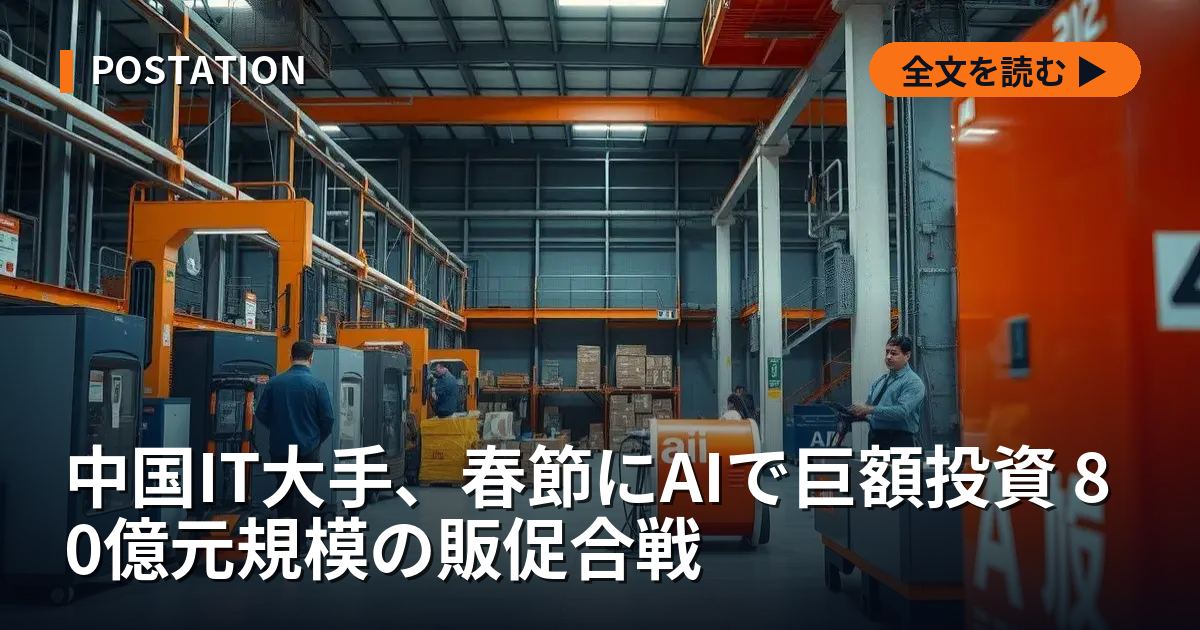 中国IT大手、春節にAIで巨額投資 80億元規模の販促合戦