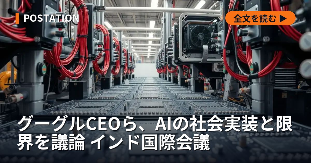 グーグルCEOら、AIの社会実装と限界を議論 インド国際会議