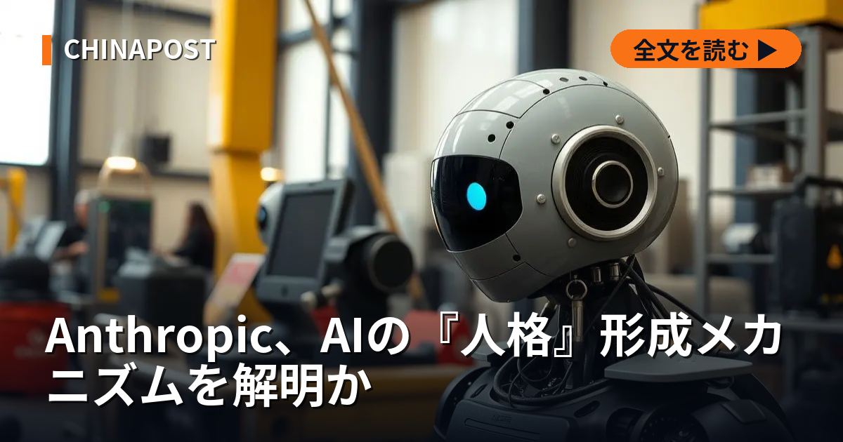 Anthropic、AIの『人格』形成メカニズムを解明か