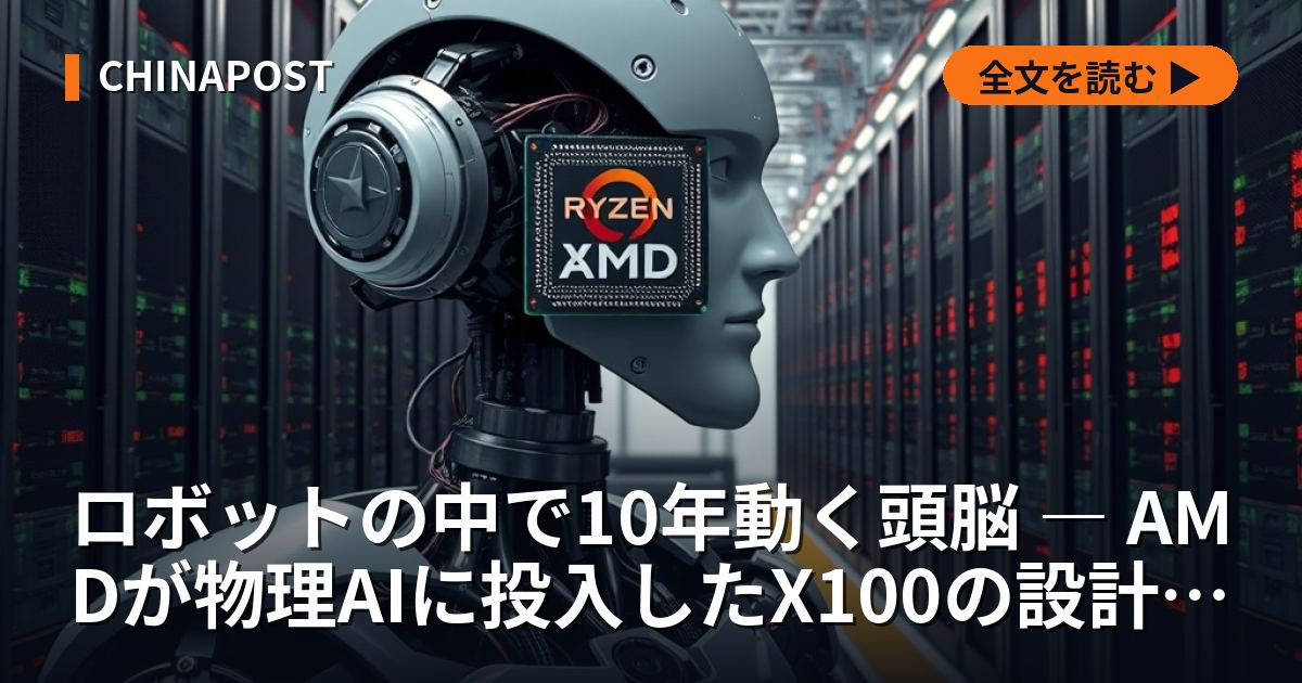 ロボットの中で10年動く頭脳 ― AMDが物理AIに投入したX100の設計思想