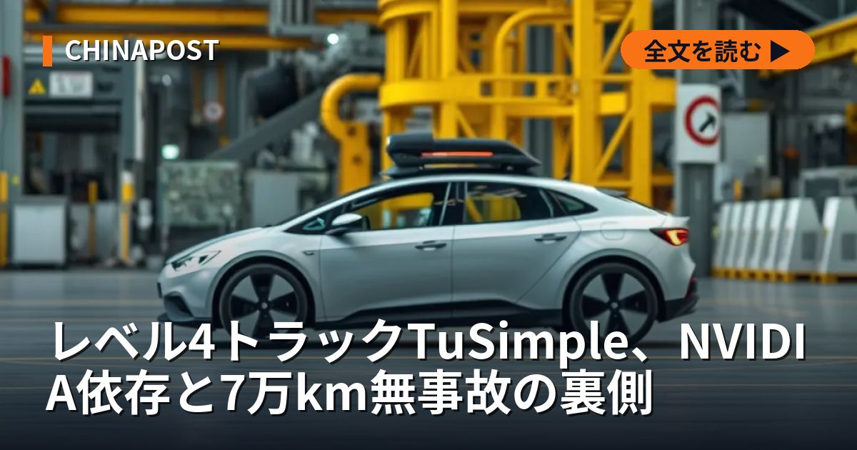 レベル4トラックTuSimple、NVIDIA依存と7万km無事故の裏側