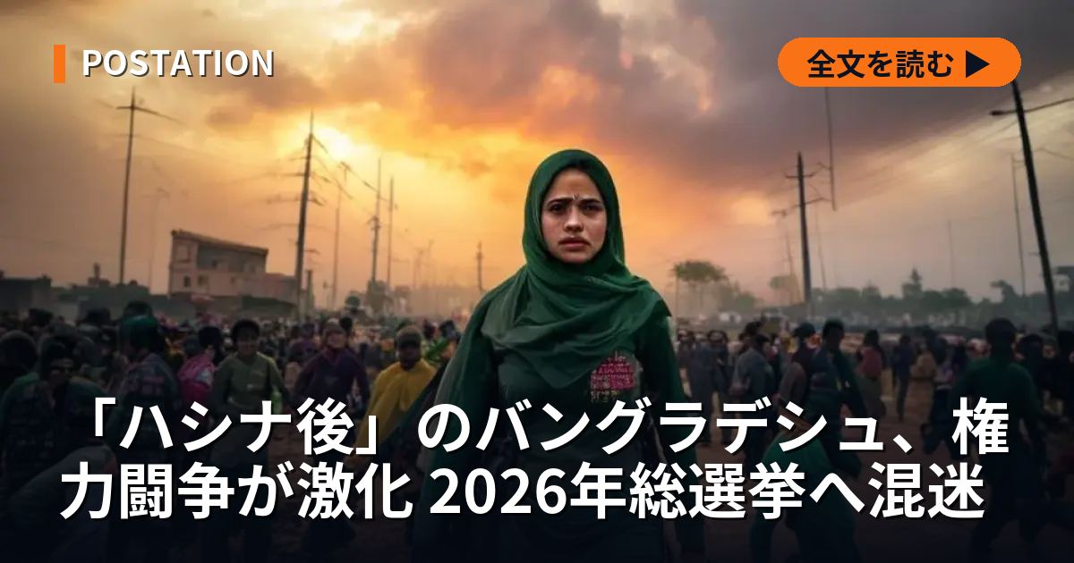 「ハシナ後」のバングラデシュ、権力闘争が激化 2026年総選挙へ混迷