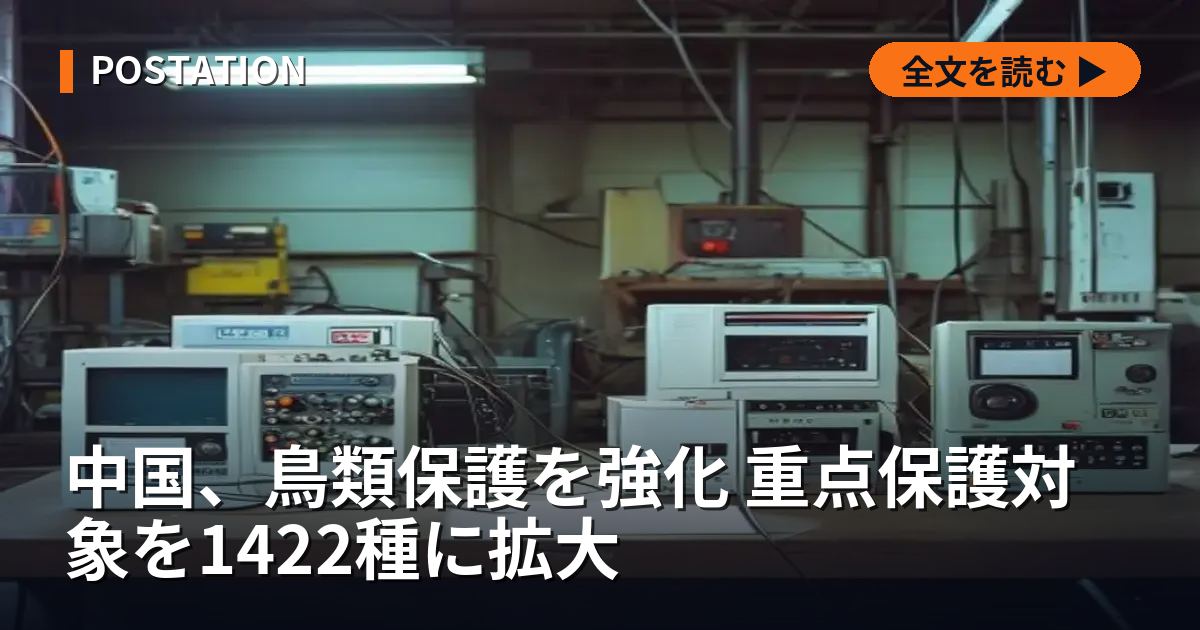 中国、鳥類保護を強化 重点保護対象を1422種に拡大