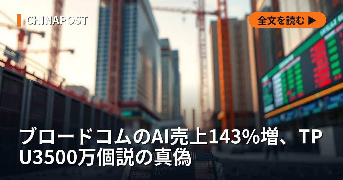 ブロードコムのAI売上143%増、TPU3500万個説の真偽