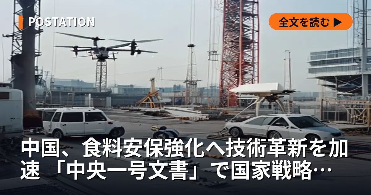 中国、食料安保強化へ技術革新を加速 「中央一号文書」で国家戦略を明記
