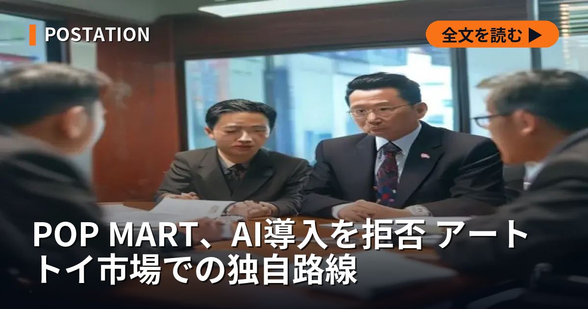POP MART、AI導入を拒否 アートトイ市場での独自路線
