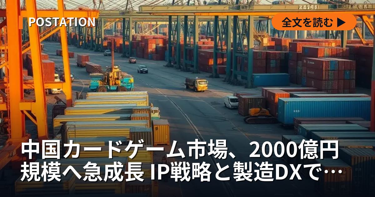 中国カードゲーム市場、2000億円規模へ急成長 IP戦略と製造DXで世界展開