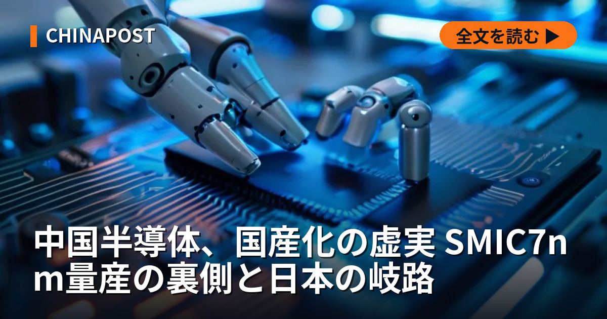 中国半導体、国産化の虚実 SMIC7nm量産の裏側と日本の岐路