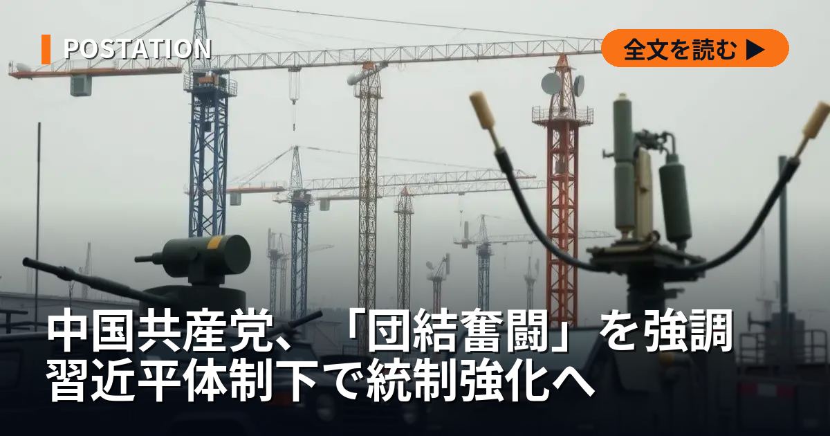 中国共産党、「団結奮闘」を強調 習近平体制下で統制強化へ