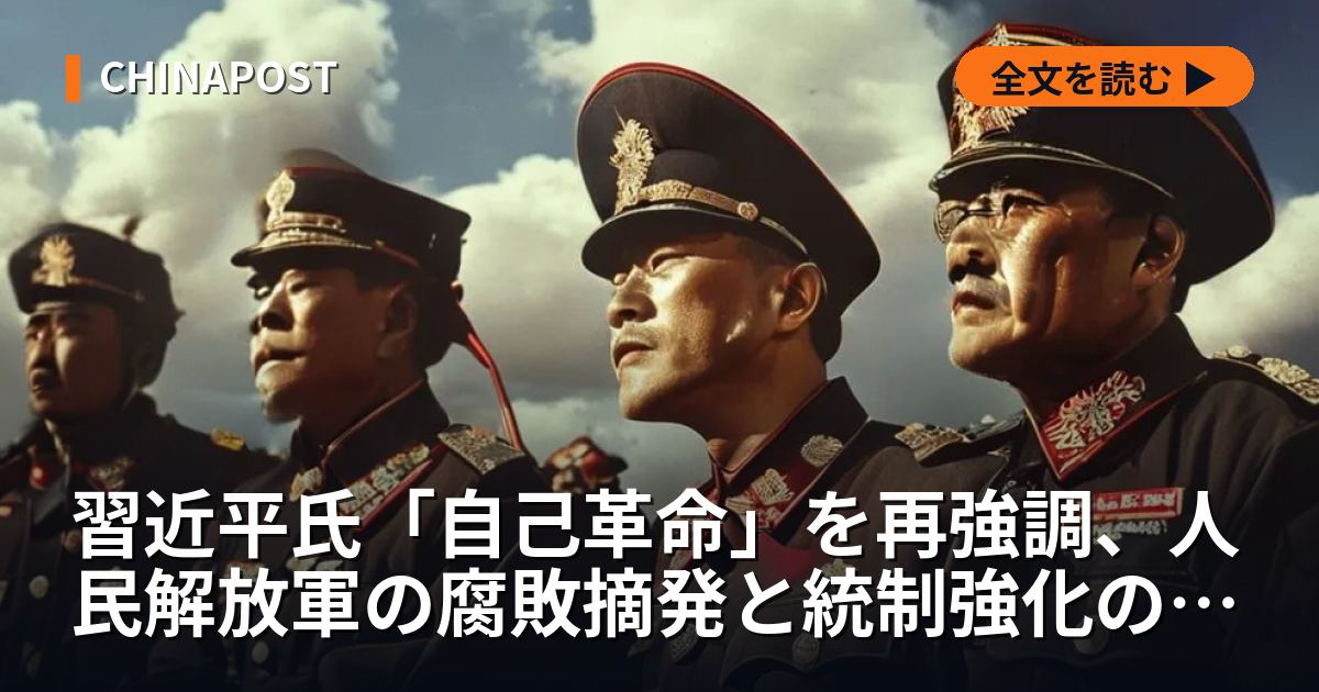 習近平氏「自己革命」を再強調、人民解放軍の腐敗摘発と統制強化の構造
