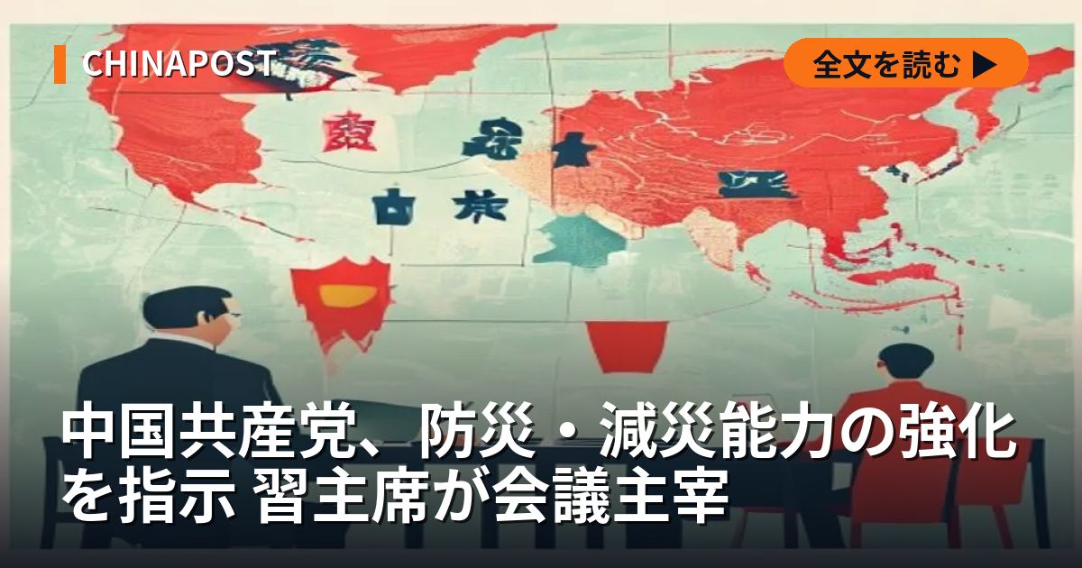 中国共産党、防災・減災能力の強化を指示 習主席が会議主宰