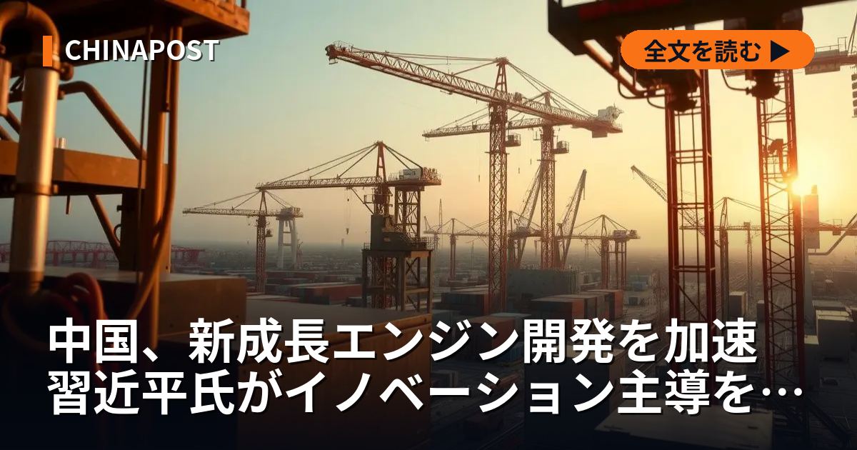 中国、新成長エンジン開発を加速 習近平氏がイノベーション主導を強調