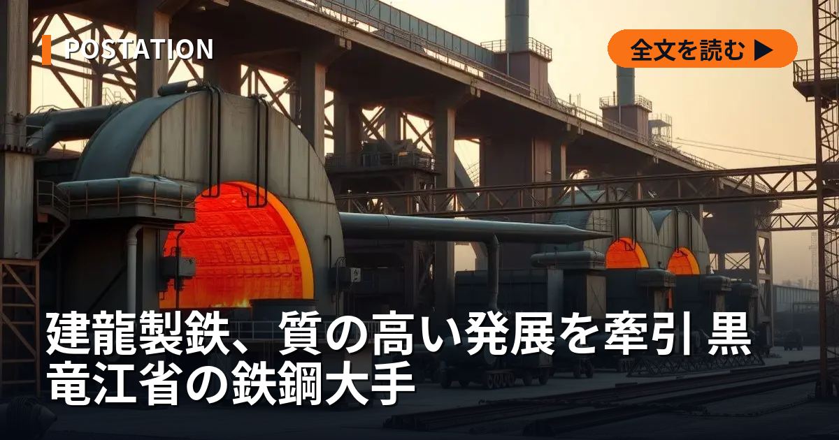 建龍製鉄、質の高い発展を牽引 黒竜江省の鉄鋼大手