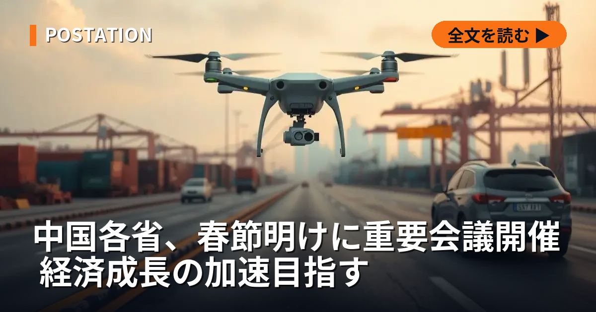 中国各省、春節明けに重要会議開催 経済成長の加速目指す