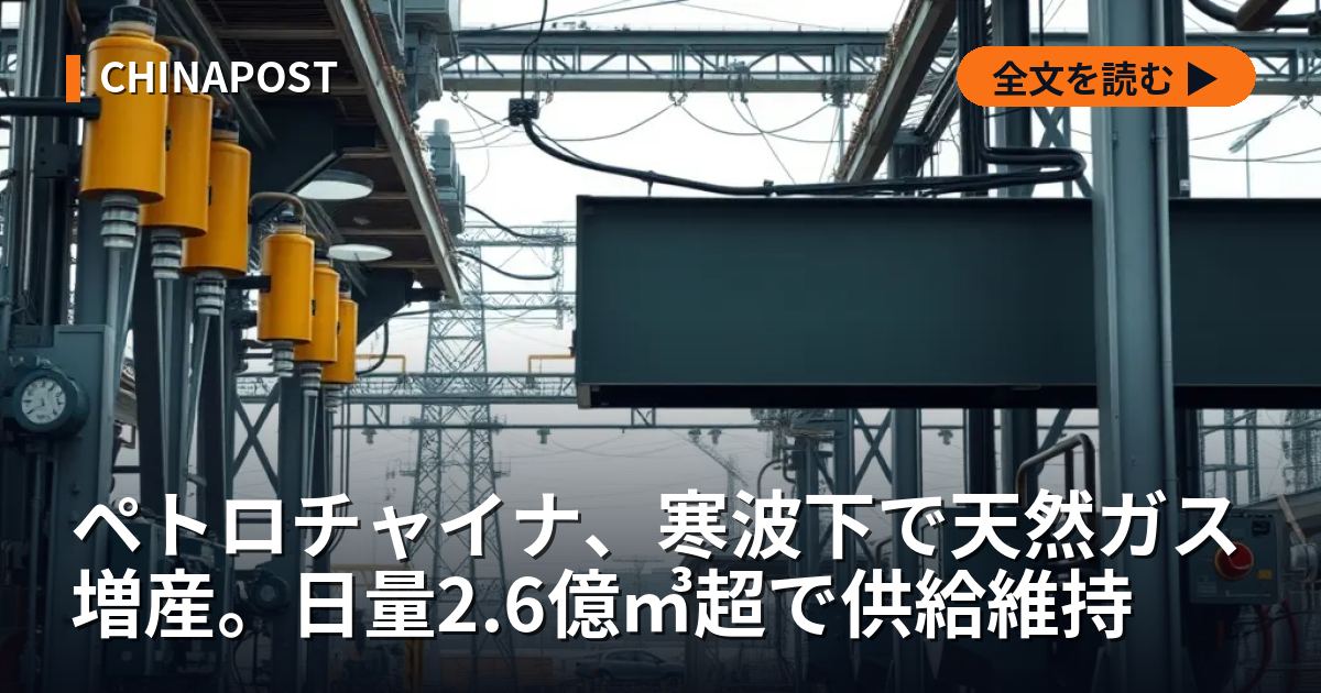 ペトロチャイナ、寒波下で天然ガス増産。日量2.6億㎥超で供給維持