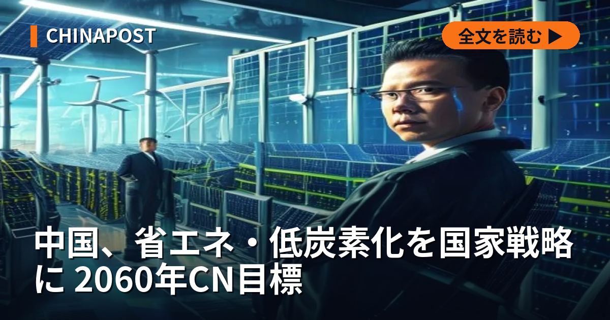 中国、省エネ・低炭素化を国家戦略に 2060年CN目標
