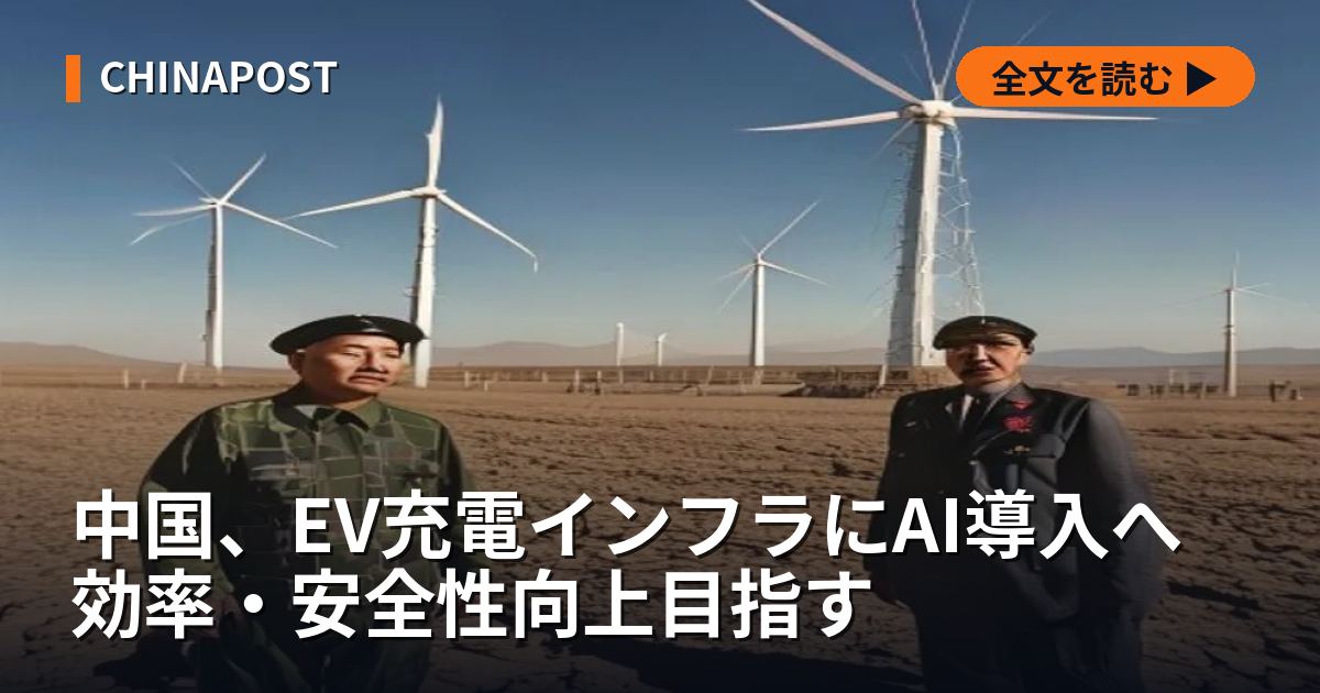 中国、EV充電インフラにAI導入へ 効率・安全性向上目指す