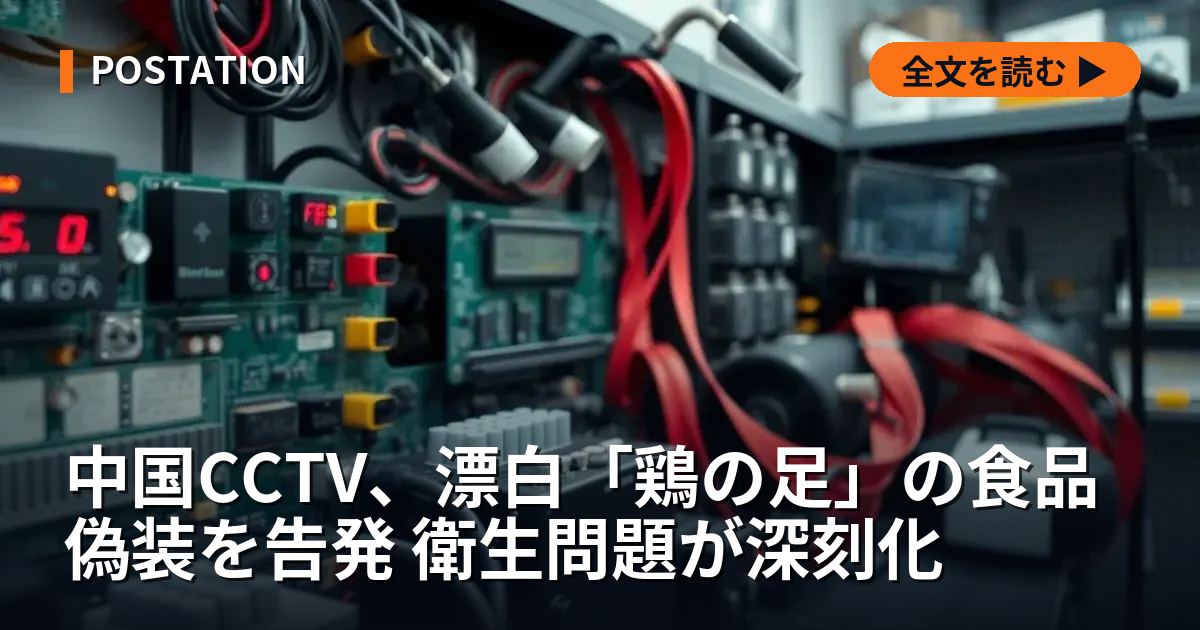中国CCTV、漂白「鶏の足」の食品偽装を告発 衛生問題が深刻化