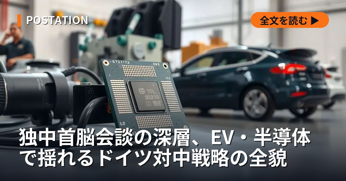 独中首脳会談の深層、EV・半導体で揺れるドイツ対中戦略の全貌