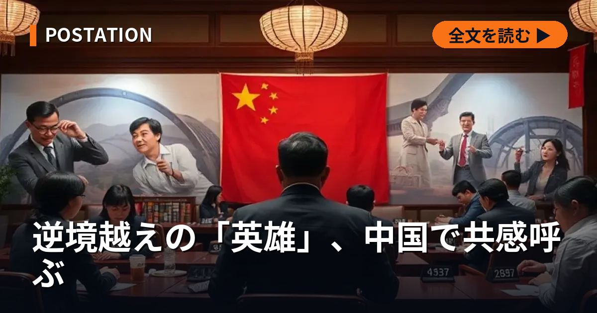 逆境越えの「英雄」、中国で共感呼ぶ