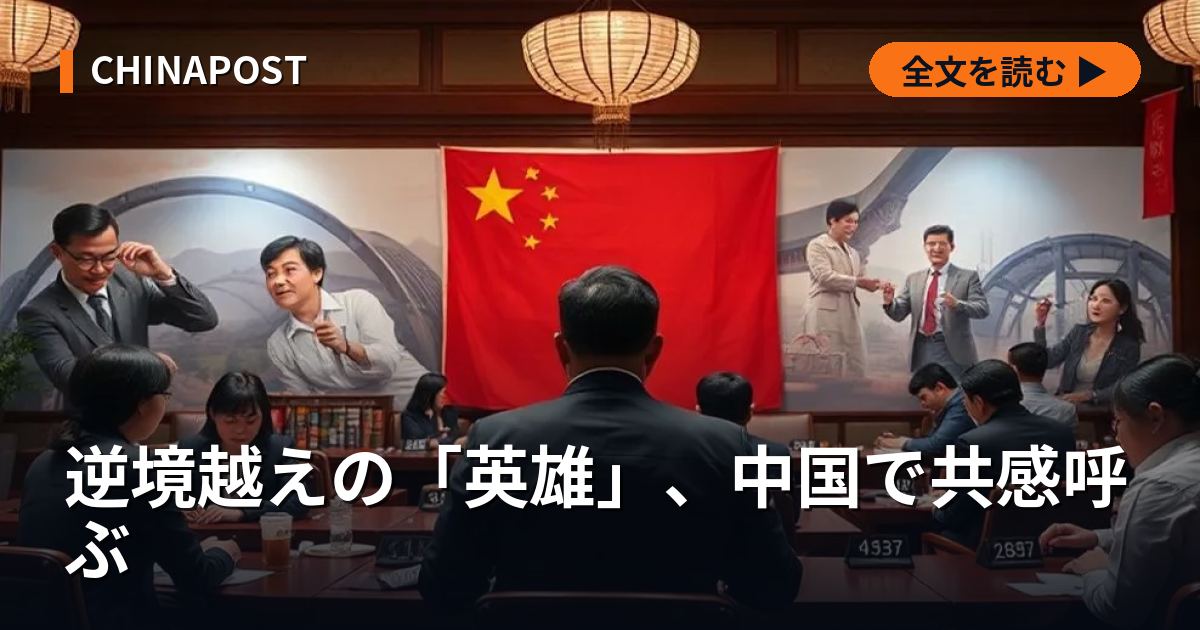逆境越えの「英雄」、中国で共感呼ぶ