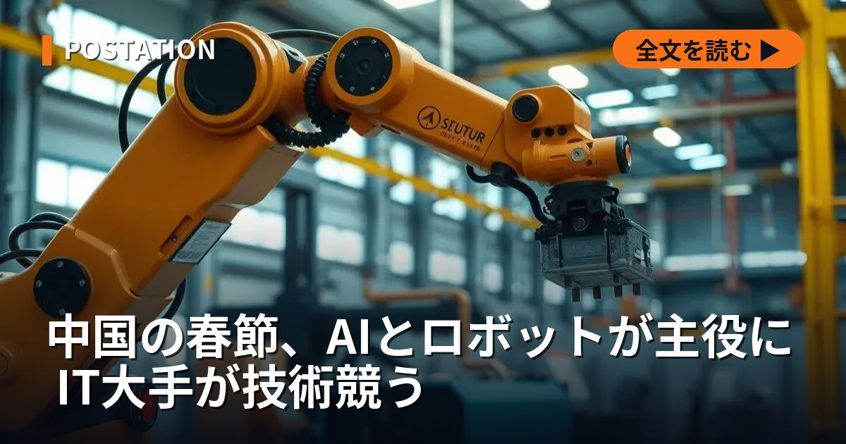 中国の春節、AIとロボットが主役に IT大手が技術競う