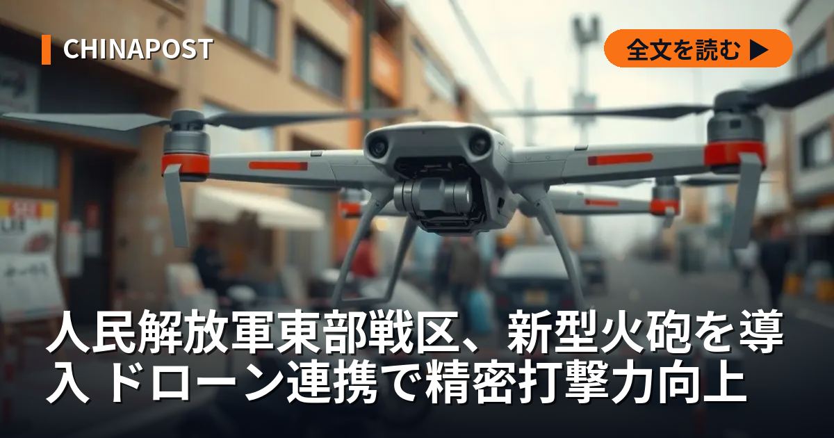 人民解放軍東部戦区、新型火砲を導入 ドローン連携で精密打撃力向上