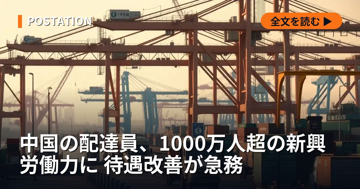 中国の配達員、1000万人超の新興労働力に 待遇改善が急務