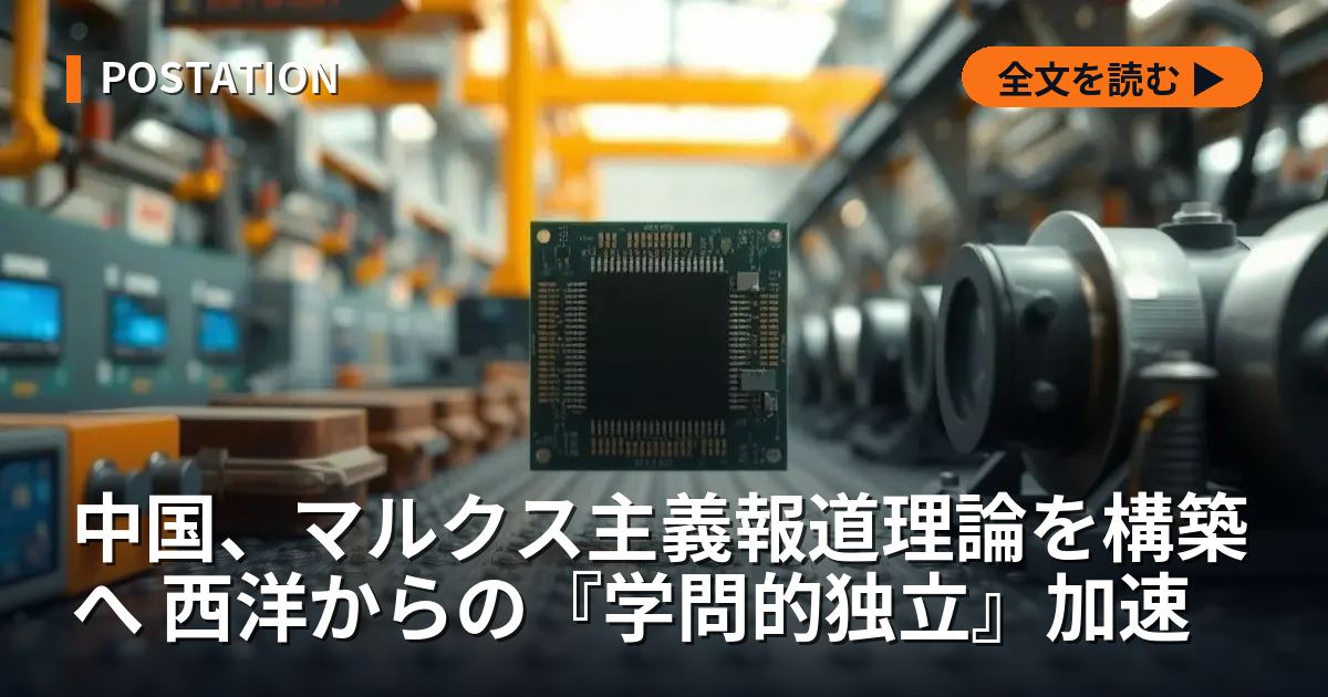 中国、マルクス主義報道理論を構築へ 西洋からの『学問的独立』加速