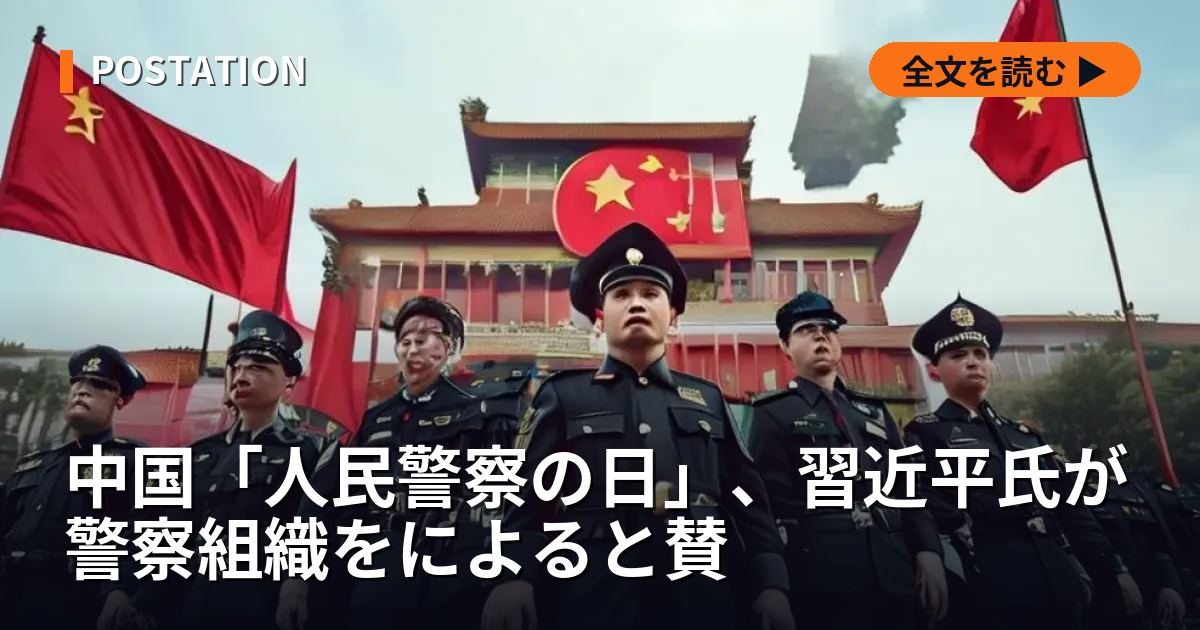 中国「人民警察の日」、習近平氏が警察組織をによると賛
