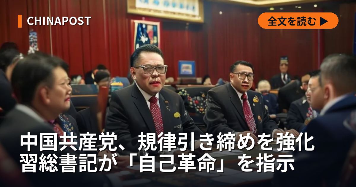 中国共産党、規律引き締めを強化 習総書記が「自己革命」を指示
