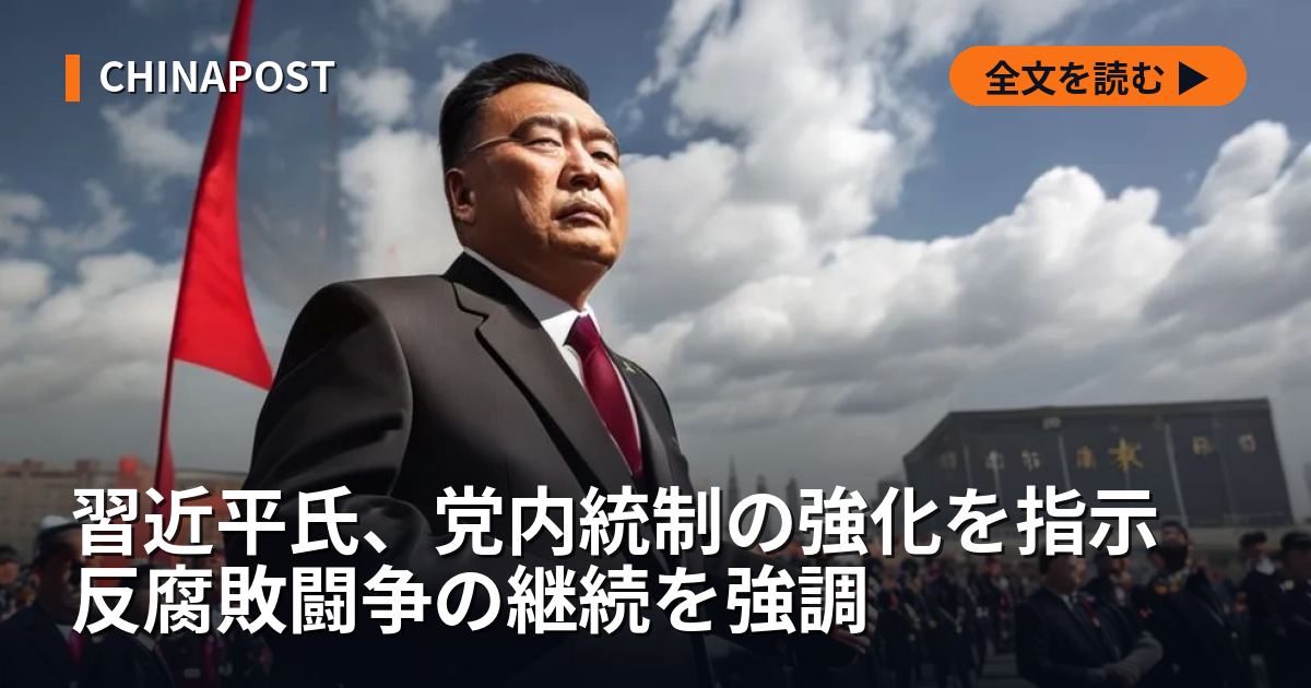 習近平氏、党内統制の強化を指示 反腐敗闘争の継続を強調