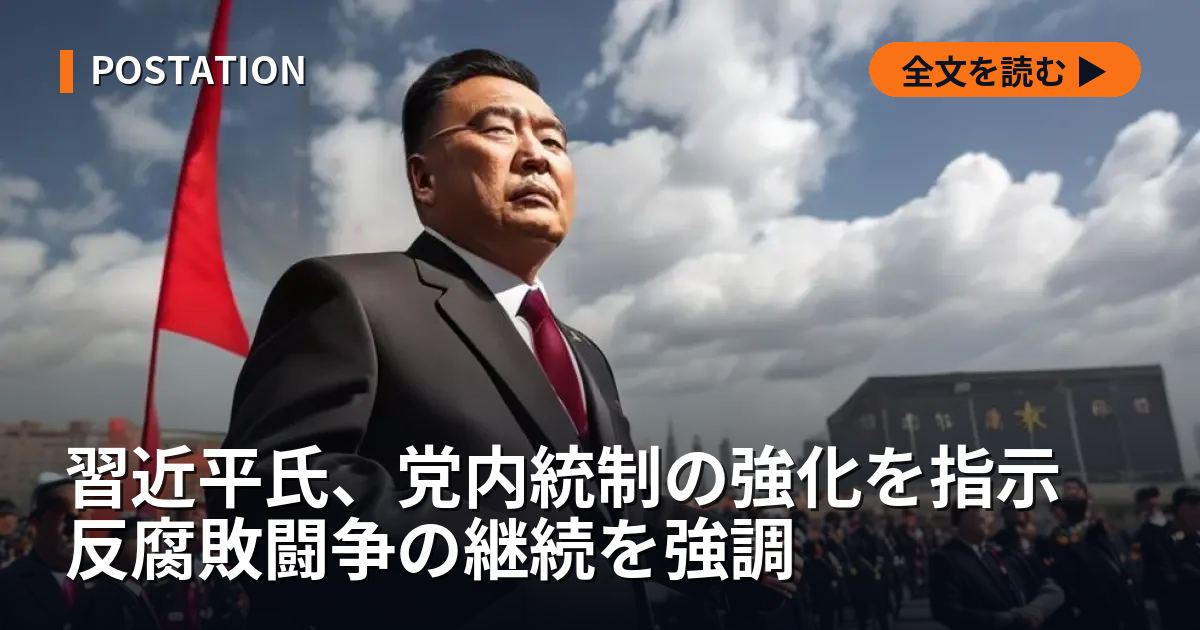習近平氏、党内統制の強化を指示 反腐敗闘争の継続を強調