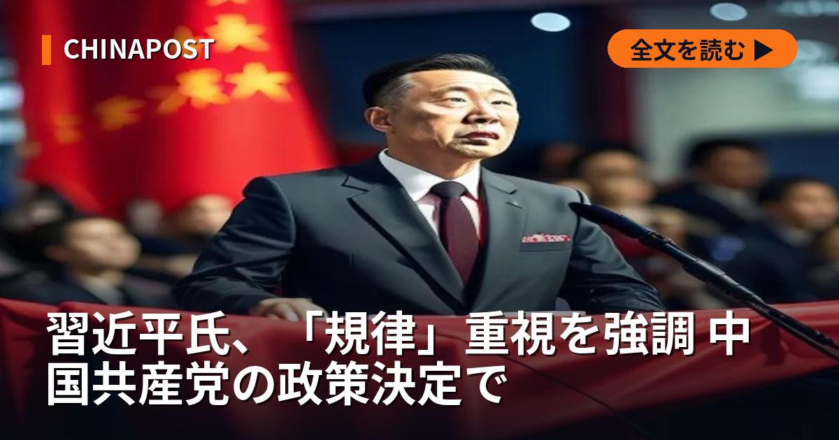 習近平氏、「規律」重視を強調 中国共産党の政策決定で