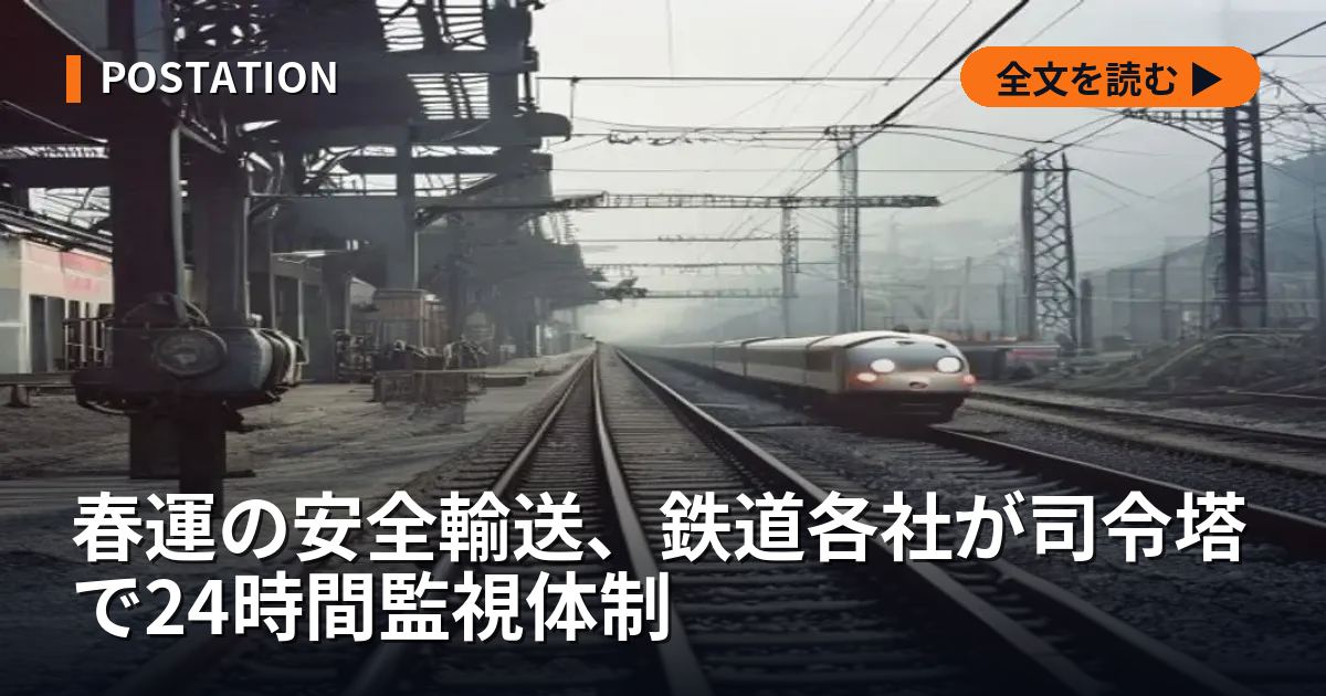 春運の安全輸送、鉄道各社が司令塔で24時間監視体制