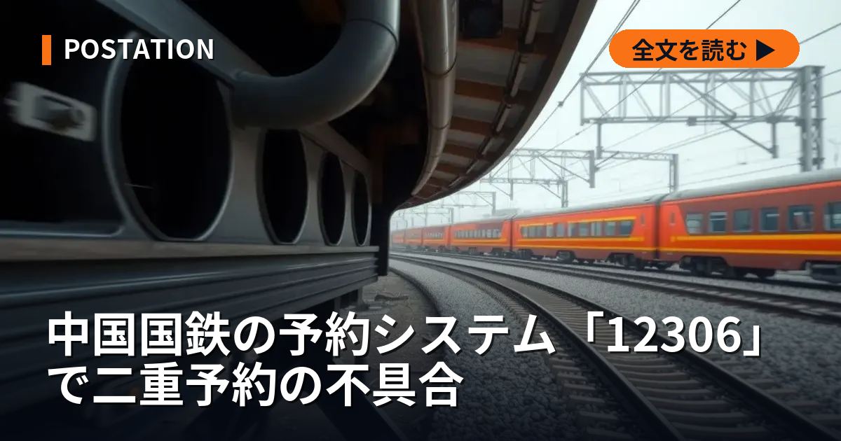 中国国鉄の予約システム「12306」で二重予約の不具合