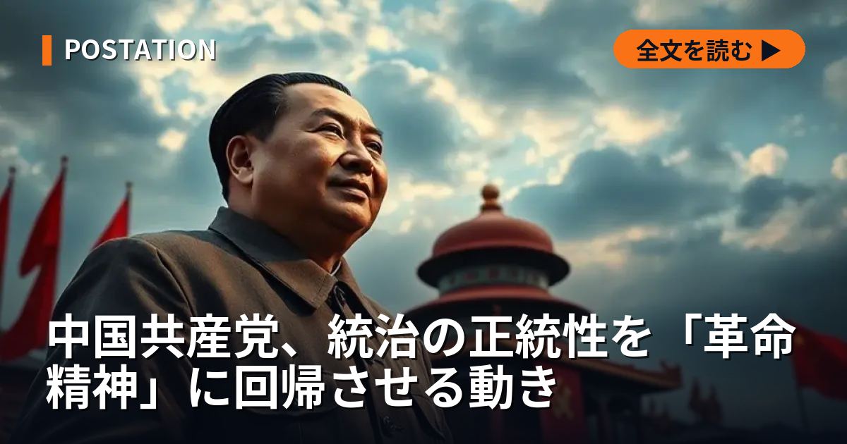 中国共産党、統治の正統性を「革命精神」に回帰させる動き