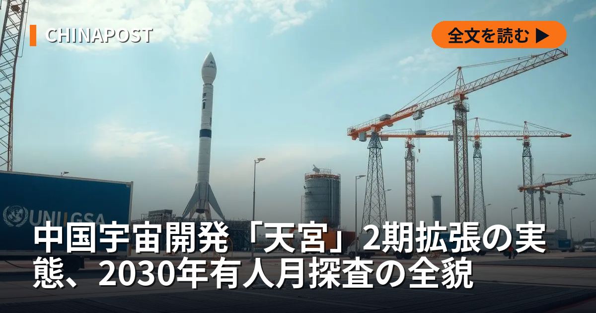 中国宇宙開発「天宮」2期拡張の実態、2030年有人月探査の全貌