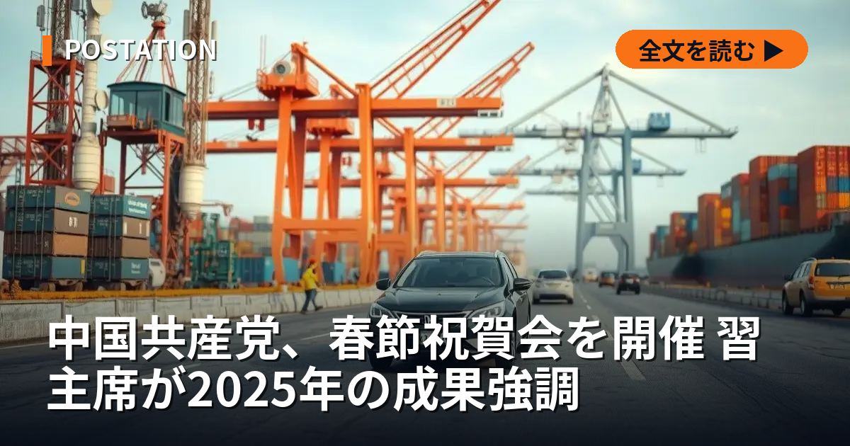 中国共産党、春節祝賀会を開催 習主席が2025年の成果強調