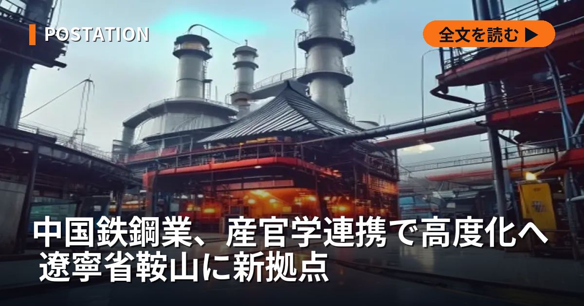 中国鉄鋼業、産官学連携で高度化へ 遼寧省鞍山に新拠点