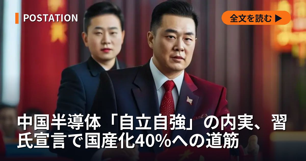 中国半導体「自立自強」の内実、習氏宣言で国産化40%への道筋