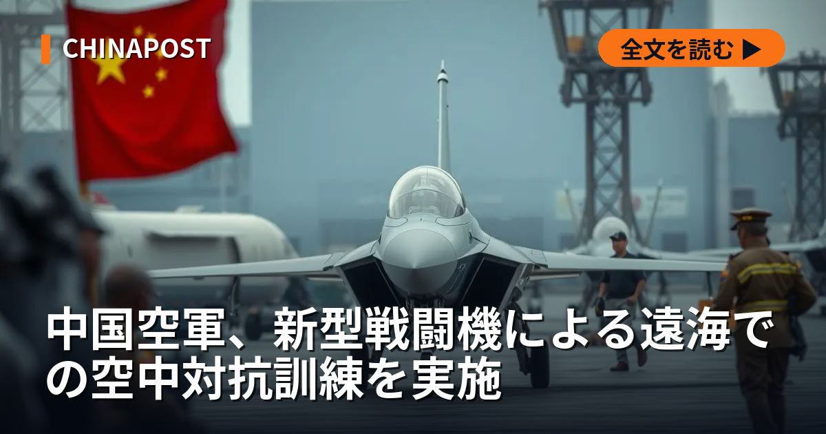 中国空軍、新型戦闘機による遠海での空中対抗訓練を実施
