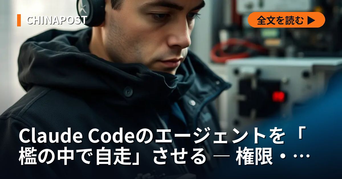 Claude Codeのエージェントを「檻の中で自走」させる ― 権限・フック・guardの実装教科書