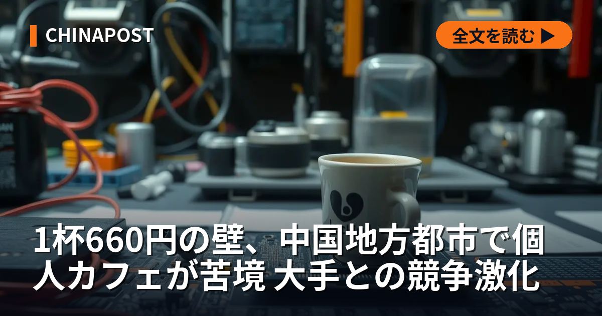 1杯660円の壁、中国地方都市で個人カフェが苦境 大手との競争激化