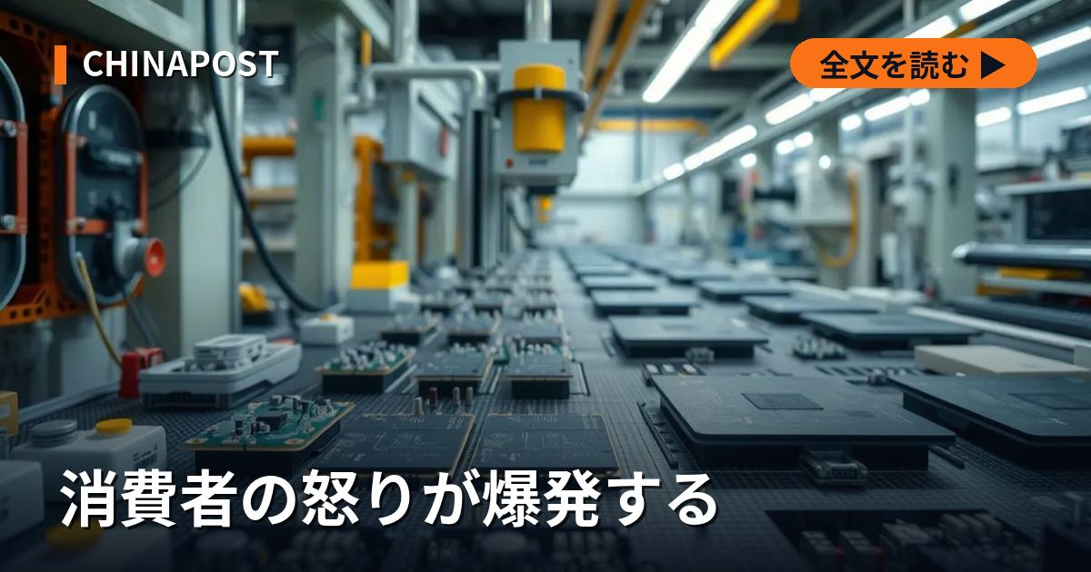 消費者の怒りが爆発する
