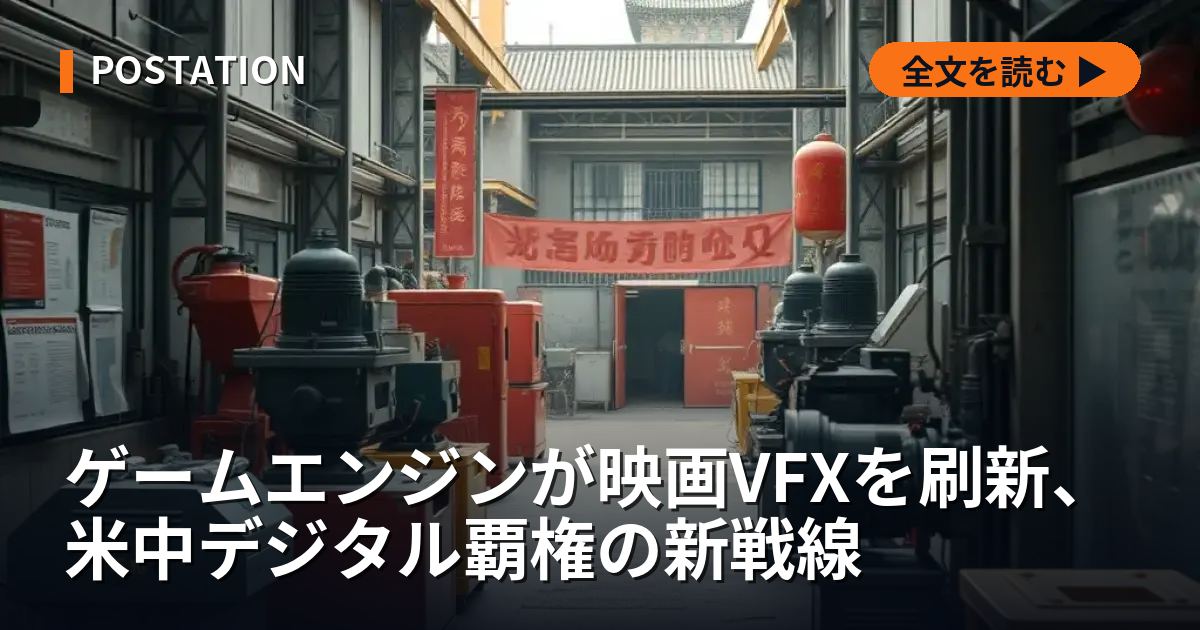 ゲームエンジンが映画VFXを刷新、米中デジタル覇権の新戦線