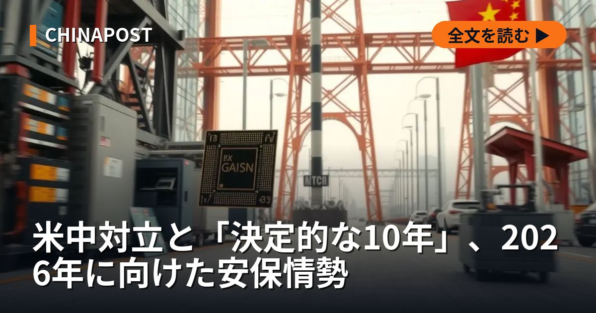 米中対立と「決定的な10年」、2026年に向けた安保情勢