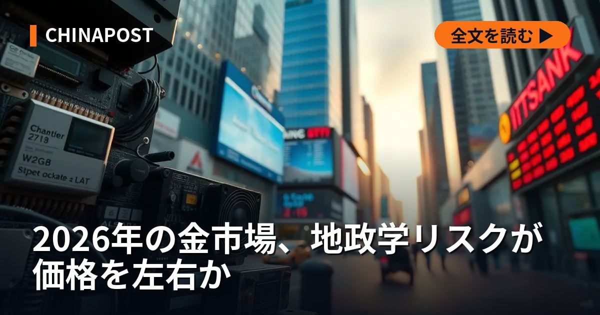 2026年の金市場、地政学リスクが価格を左右か