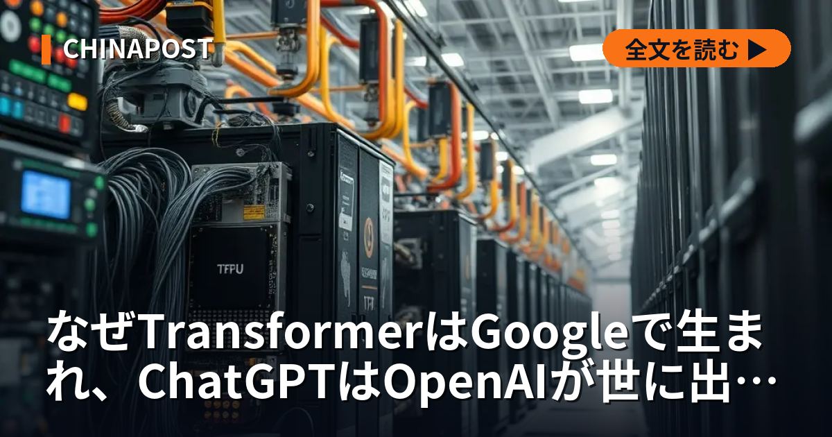 なぜTransformerはGoogleで生まれ、ChatGPTはOpenAIが世に出したのか
